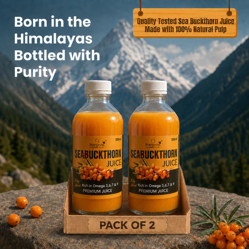 (Pack of 2) 100% Natural Himalayan Sea Buckthorn Pulp – Pure Superfood for Immunity, Skin & Daily Wellness