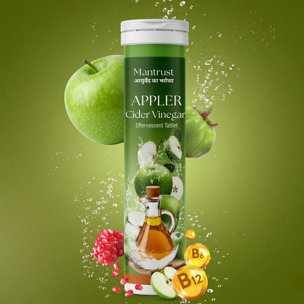Apple Cider Vinegar Effervescent Tablets Gut Health & Weight Loss