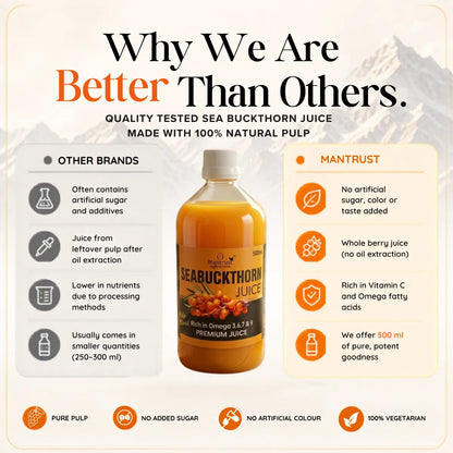 100% Natural Himalayan Sea Buckthorn Pulp – Pure Superfood for Immunity, Skin & Daily Wellness