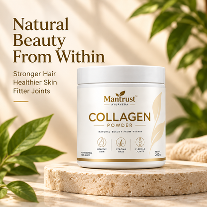 Mantrust Collagen Powder 200g for Healthy Skin, Strong Hair & Joint Support