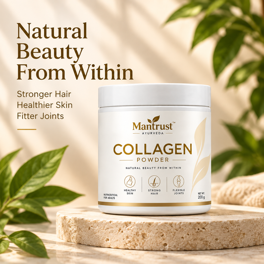 Mantrust Collagen Powder 200g for Healthy Skin, Strong Hair & Joint Support