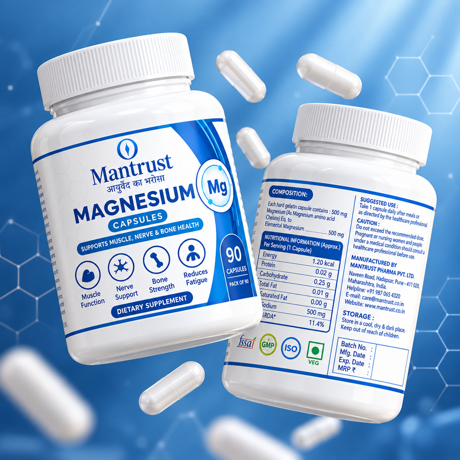 Mantrust Magnesium Capsules for muscle support