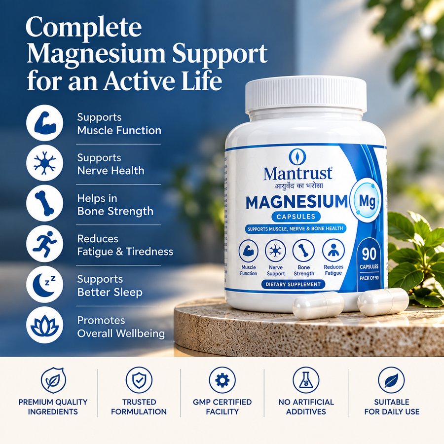 Mantrust Magnesium 90 Capsules daily wellness