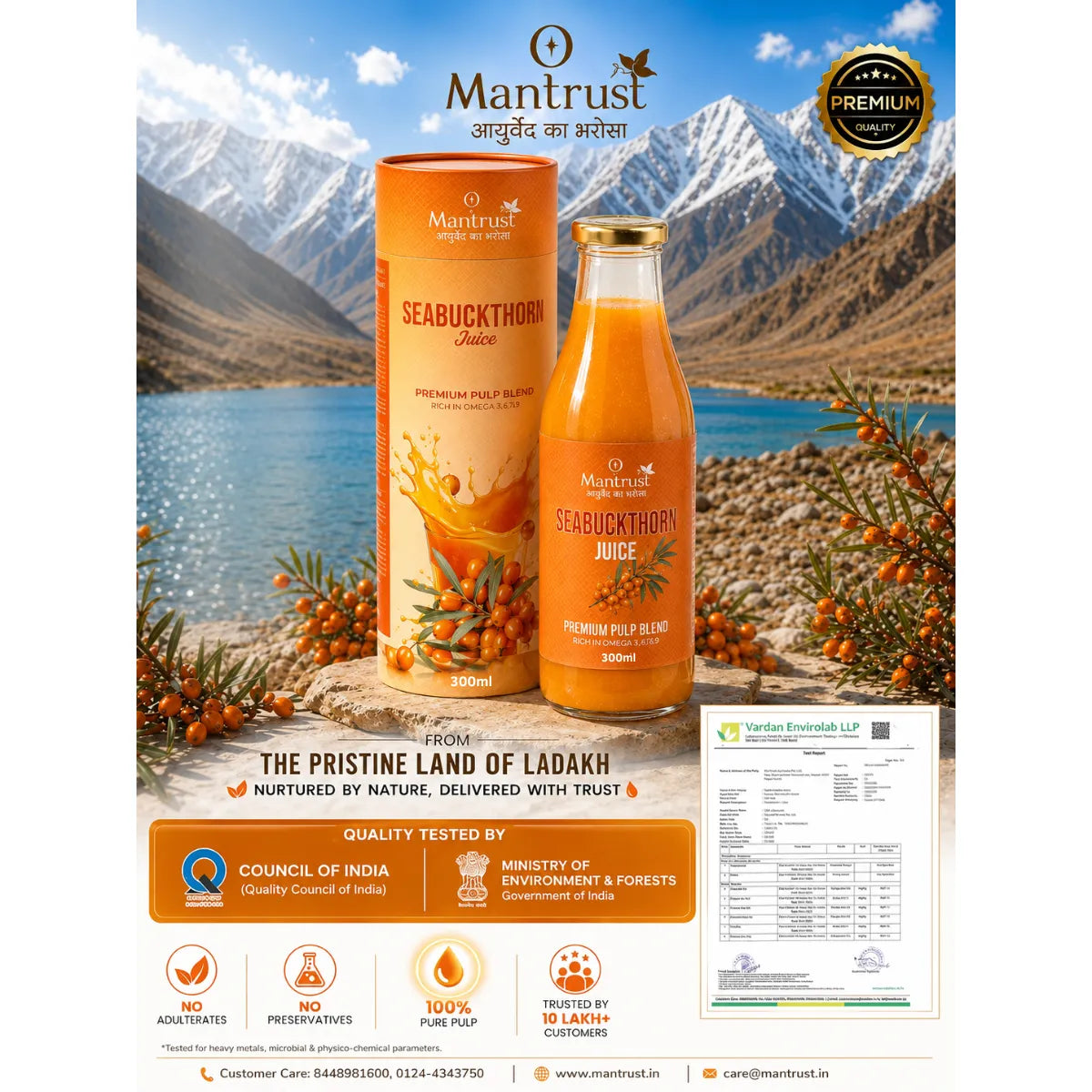 100% Natural Himalayan Sea Buckthorn Pulp – Pure Superfood for Immunity, Skin & Daily Wellness